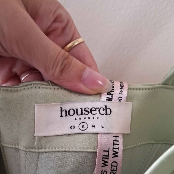 NWOT House of CB Faye Satin Corset Midi Dress - Picture 5 of 7